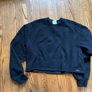 TNA Black Cropped Sweatshirt